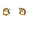 Paire de boucles d'oreilles Boucheron Serpent Bohème en or jaune et diamants - 360 thumbnail