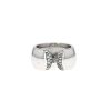 Open Cartier C de Cartier ring in white gold and diamonds - 360 thumbnail