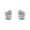 Vintage  earrings in platinium and diamonds - 00pp thumbnail