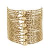 Cartier Draperie large model cuff bracelet in yellow gold - 00pp thumbnail