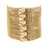 Cartier Draperie large model cuff bracelet in yellow gold - 360 thumbnail