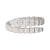 Half-articulated Bulgari Serpenti Viper bracelet in white gold and diamonds - 00pp thumbnail