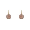 Pomellato Nudo Classic earrings in pink gold and quartz - 00pp thumbnail