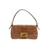 Bolso de mano Fendi  Baguette en charol Monogram marrón - 360 thumbnail