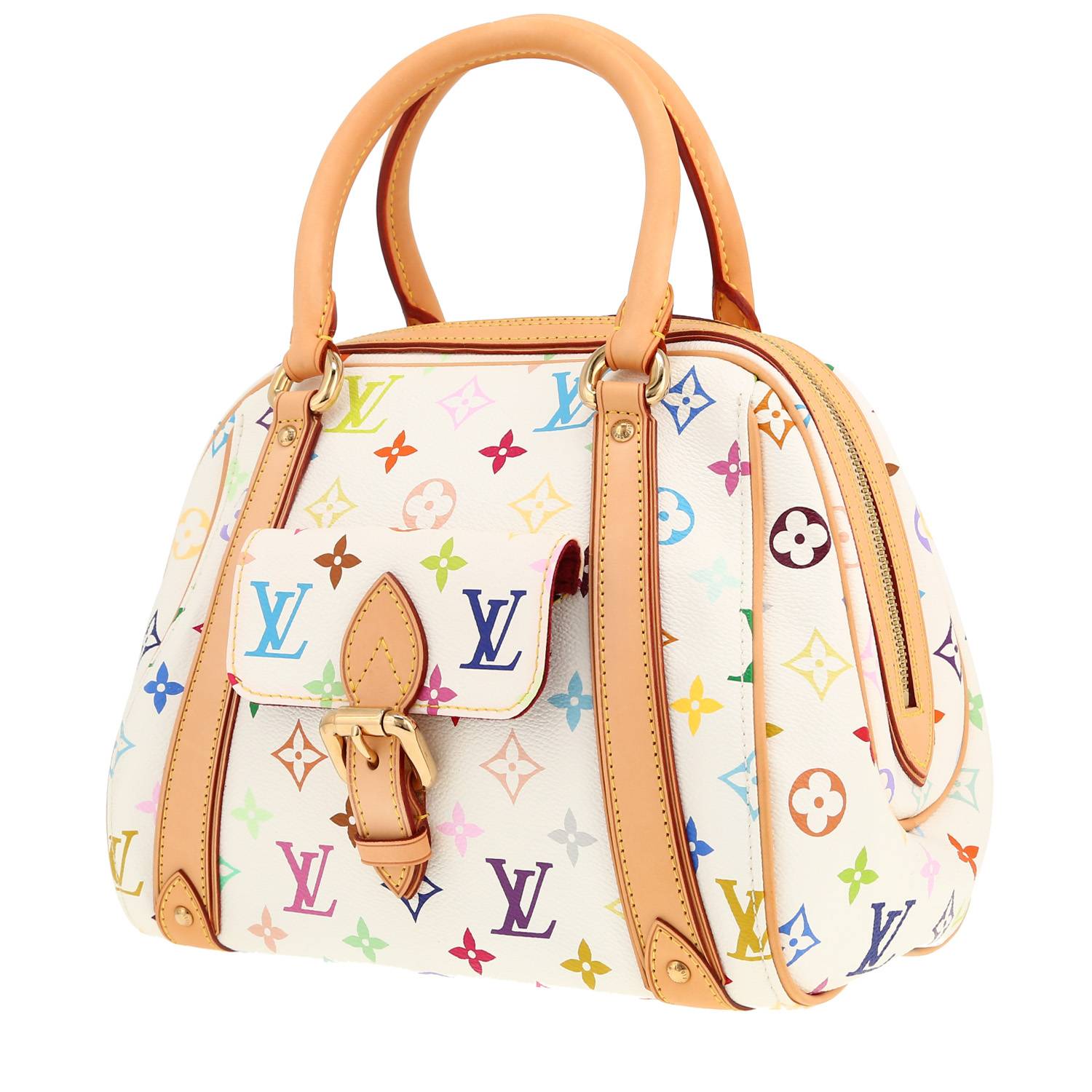 Borsa Louis Vuitton  Priscilla in tela monogram multicolore e pelle naturale