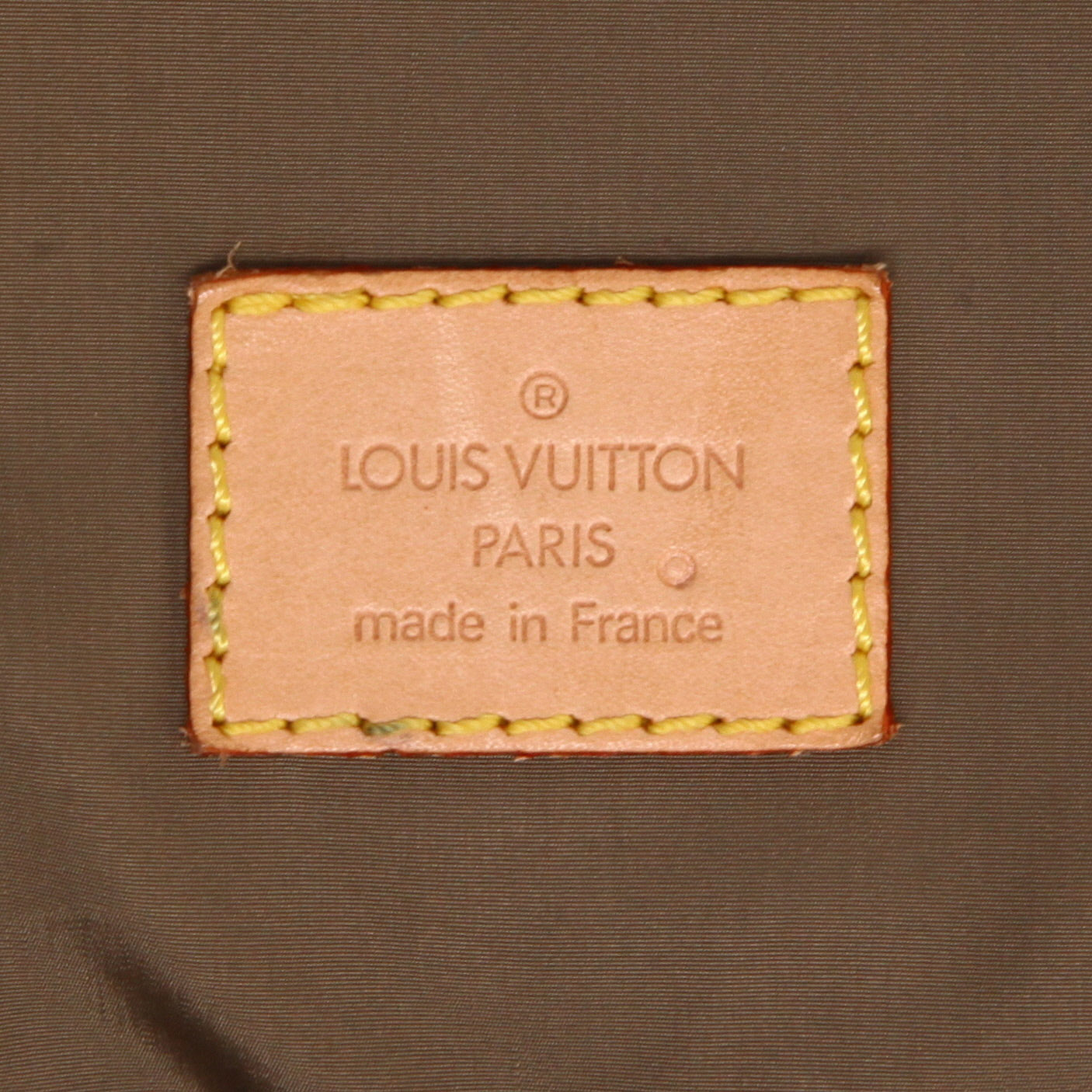 Louis Vuitton  Editions Limitées travel bag  in grey canvas  and natural leather - Detail D2