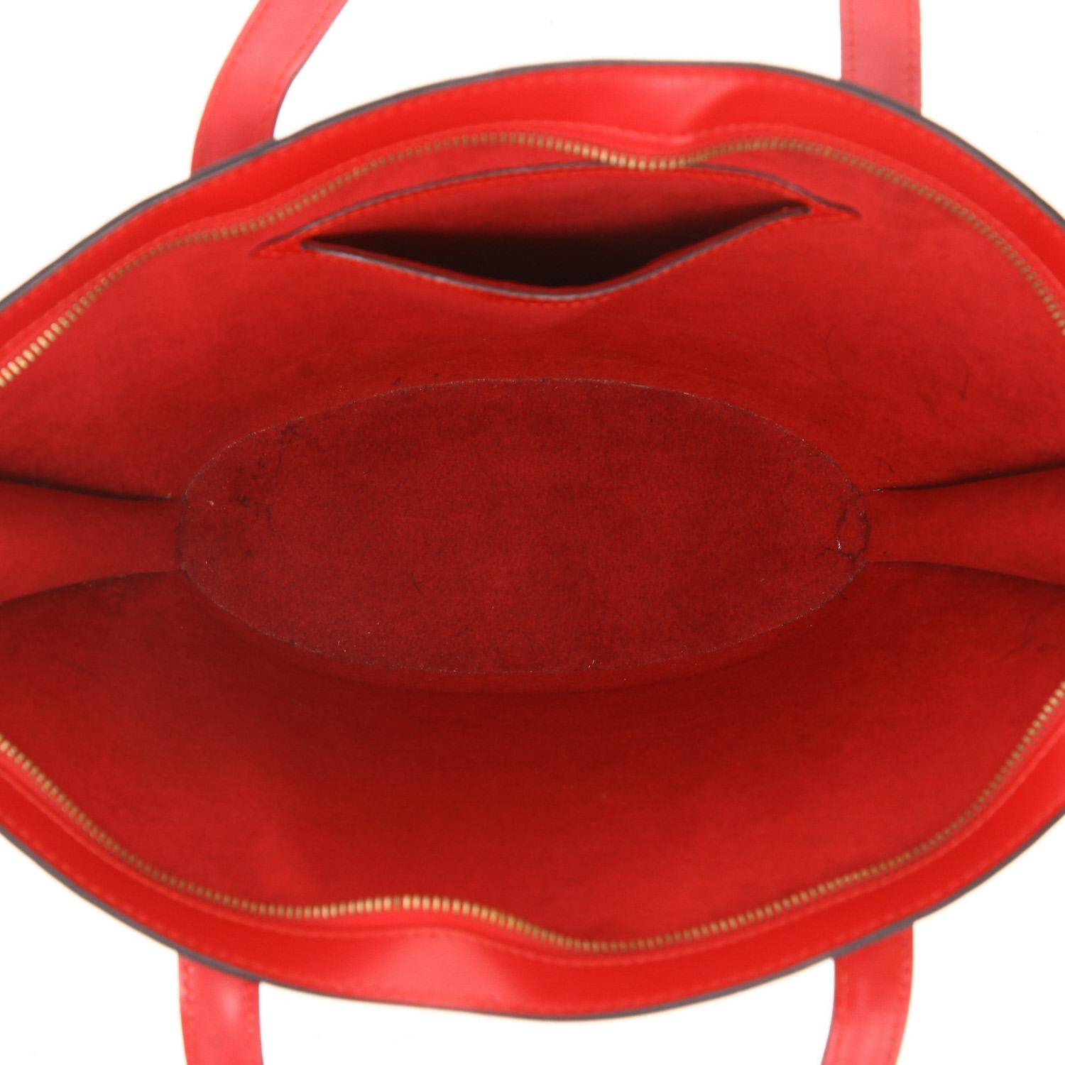 Louis Vuitton  Saint Jacques handbag  in red epi leather - Detail D3