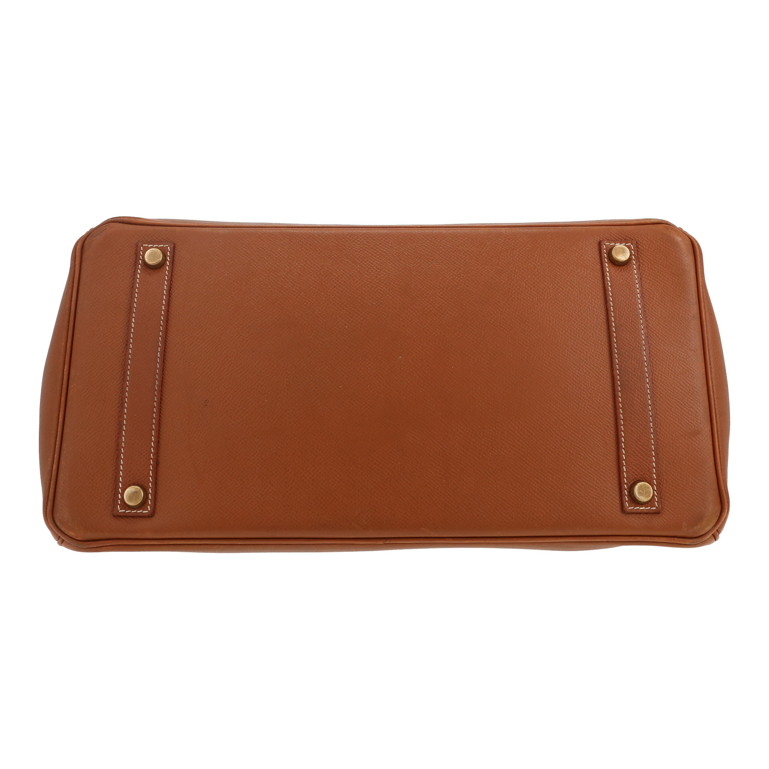 Borsa Hermès  Birkin 35 cm in pelle Courchevel gold - Detail D1