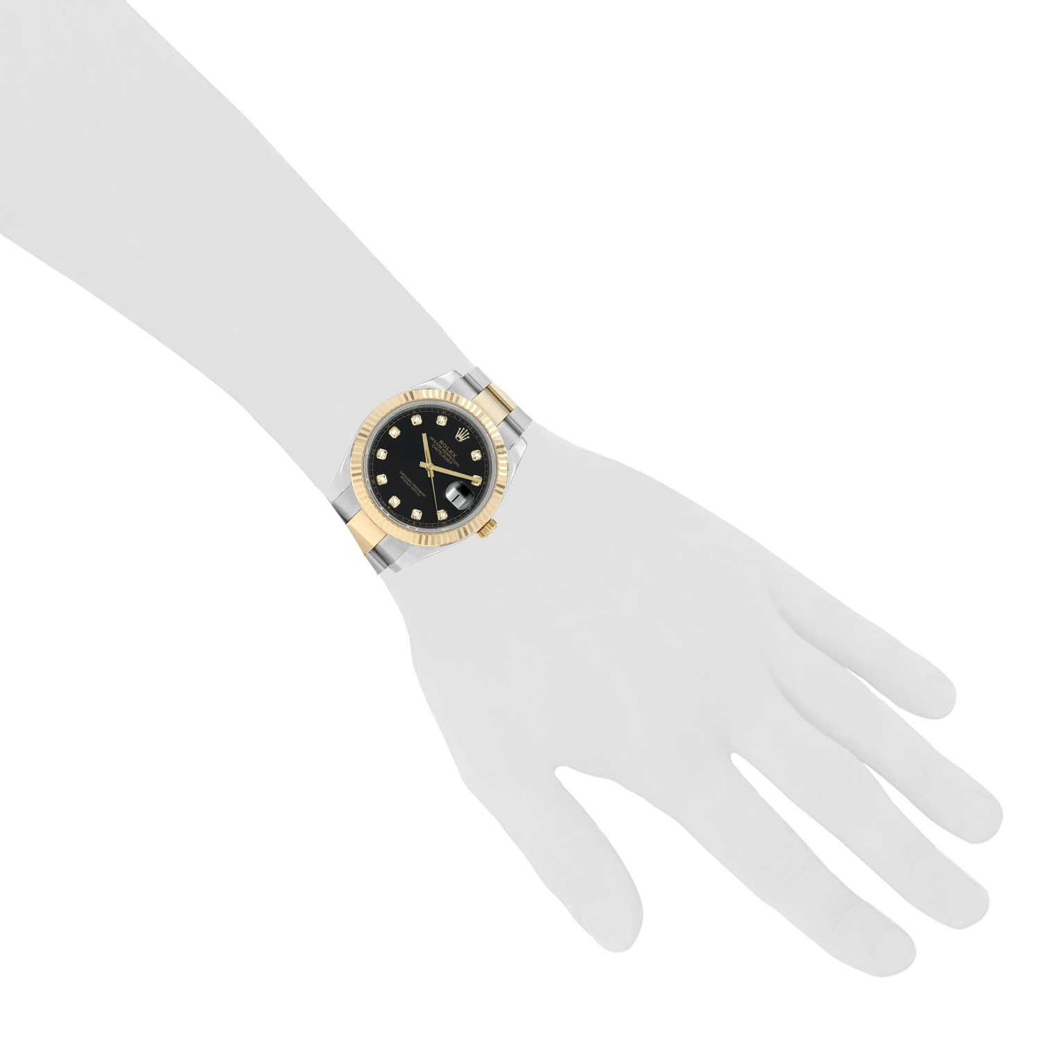 Montre Rolex Datejust 41 en or et acier et acier Ref: Rolex - 126333  Vers 2019 - Detail D1