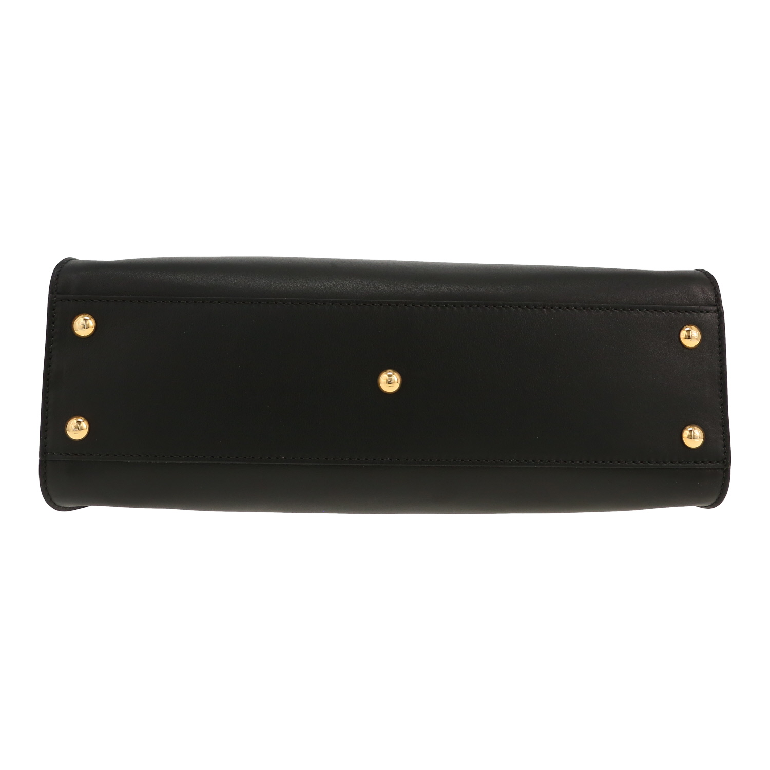 Fendi  Peekaboo medium model  handbag  in black leather - Detail D1