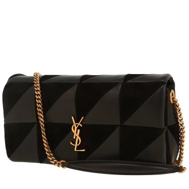 Borsa Saint Laurent  Jamie in pelle nera e Veau velours nero