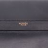 Hermès  Cordeau handbag  in navy blue box leather - Detail D2 thumbnail