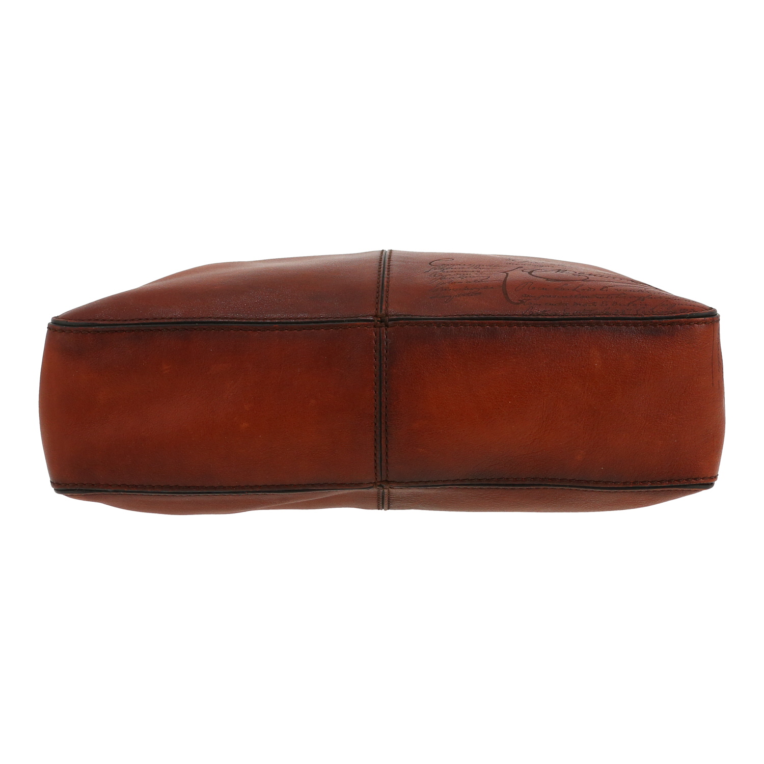 Berluti  Monolithe shoulder bag  in brown leather - Detail D1