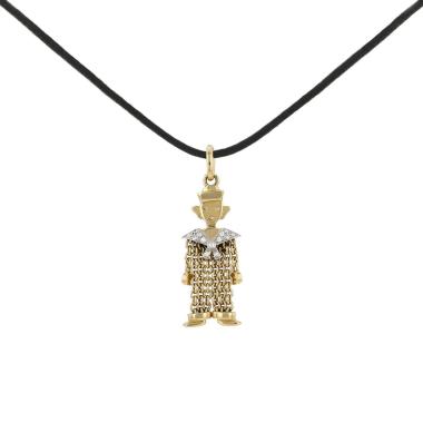 Pendentif Pomellato Pantin en or jaune, or blanc et diamants