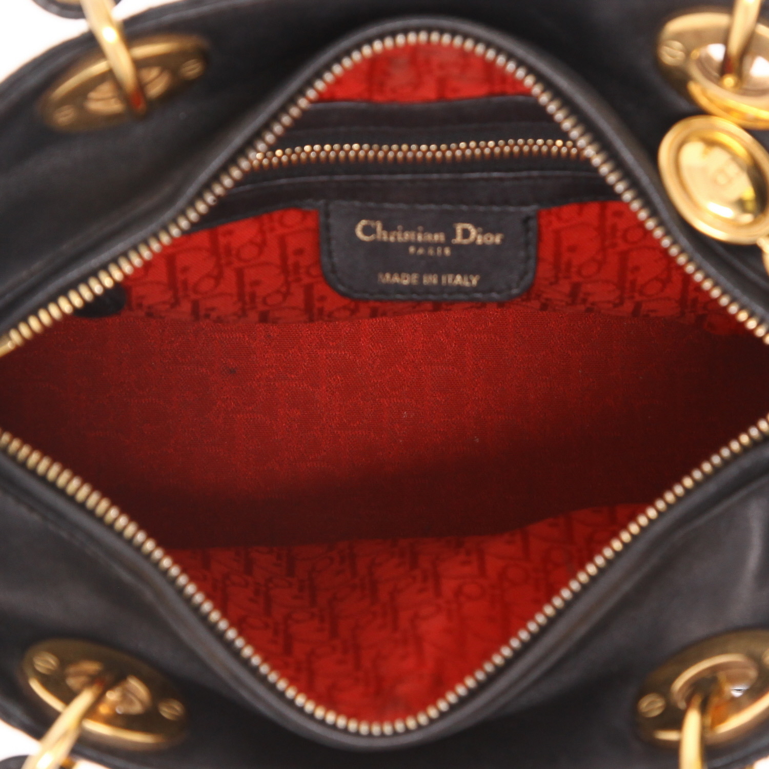Borsa Dior  Lady Dior in pelle cannage nera - Detail D3