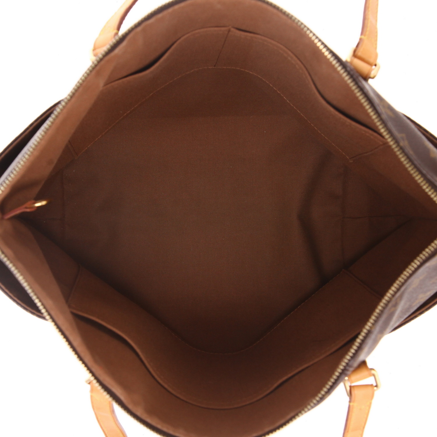 Louis Vuitton  Totally shopping bag  in brown monogram canvas  and natural leather - Detail D3