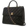 Chanel  Trendy CC handbag  in black quilted leather - 00pp thumbnail