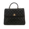 Chanel  Trendy CC handbag  in black quilted leather - 360 thumbnail