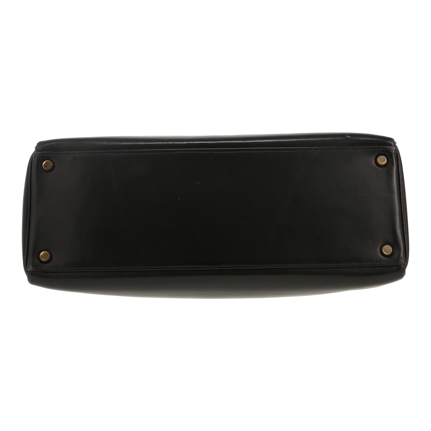 Hermès  Kelly 35 cm handbag  in black box leather - Detail D1