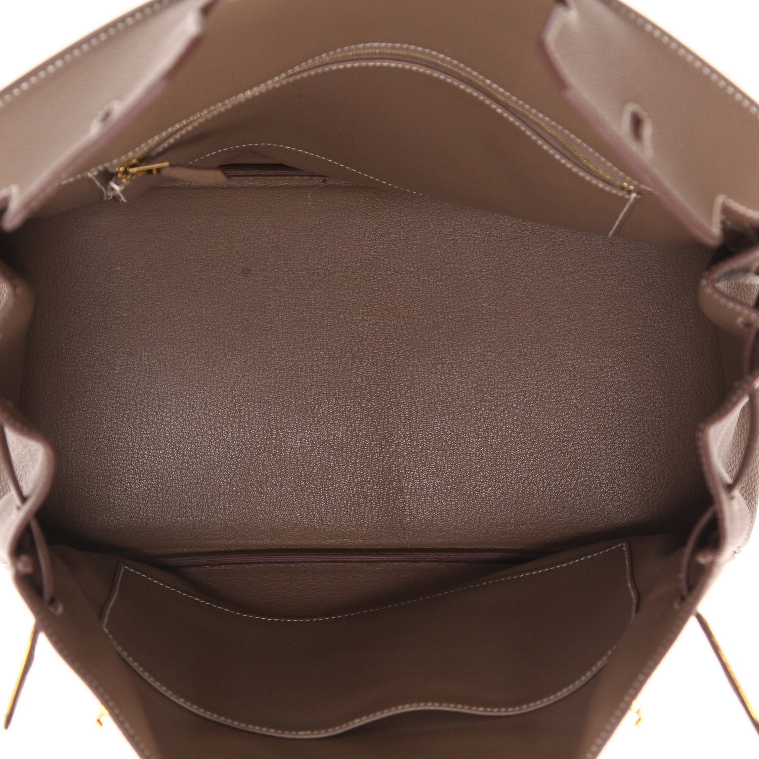 Borsa Hermès  Birkin 35 cm in pelle togo etoupe - Detail D3