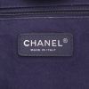 Chanel  Deauville shopping bag  in blue canvas  and blue leather - Detail D2 thumbnail