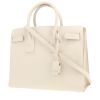 Bolso de mano Saint Laurent  Sac de jour en cuero granulado blanco - 00pp thumbnail