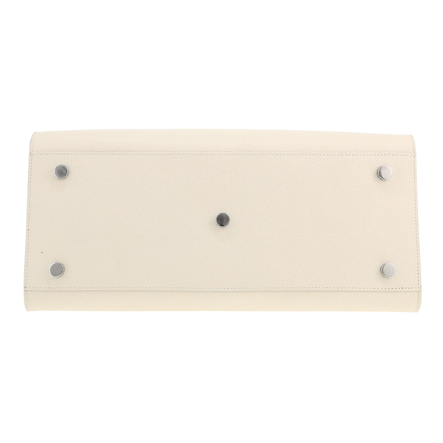 Borsa Saint Laurent  Sac de jour modello piccolo  in pelle martellata bianca - Detail D1