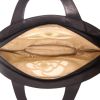 Bolso de mano Chanel  Vintage en lona beige y cuero negro - Detail D3 thumbnail