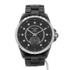 Orologio Chanel J12 Joaillerie in acciaio e ceramica nera Ref: Chanel - DMM51637  Circa 2010 - 360 thumbnail