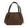 Borsa Louis Vuitton  Belem in tela a scacchi ebana e pelle marrone - 360 thumbnail