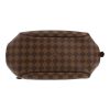 Louis Vuitton  Belem handbag  in ebene damier canvas  and brown leather - Detail D1 thumbnail