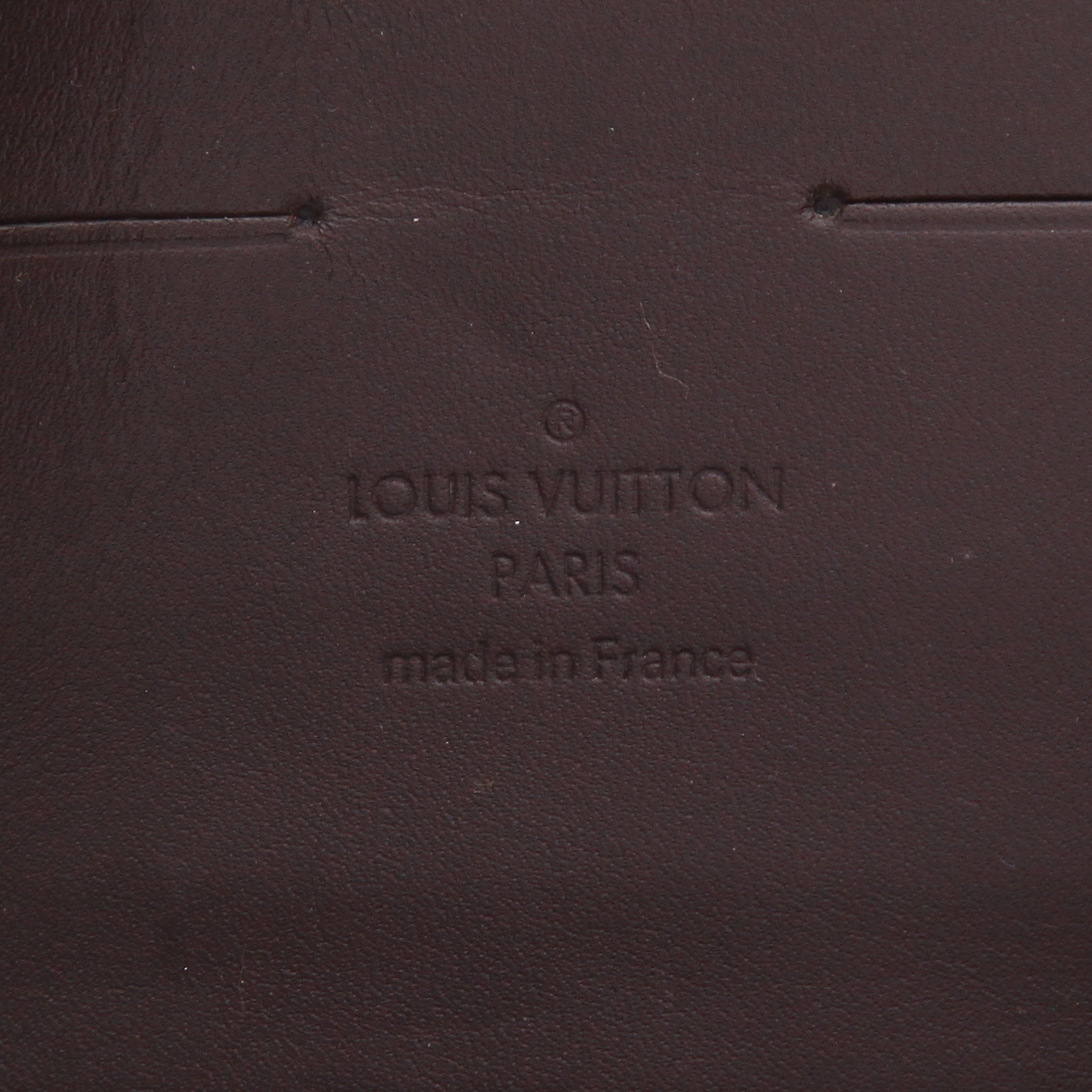 Bolso/bolsito Louis Vuitton  Sunset Boulevard en charol Monogram color burdeos - Detail D2