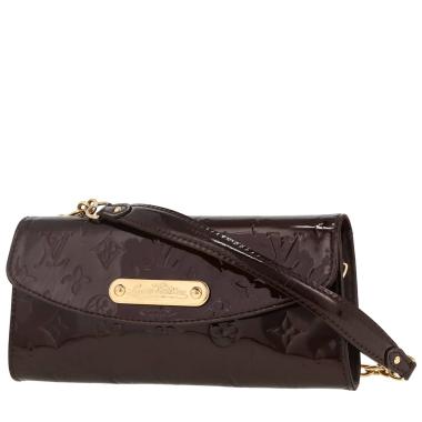 Louis Vuitton  Sunset Boulevard handbag/clutch  in burgundy monogram patent leather