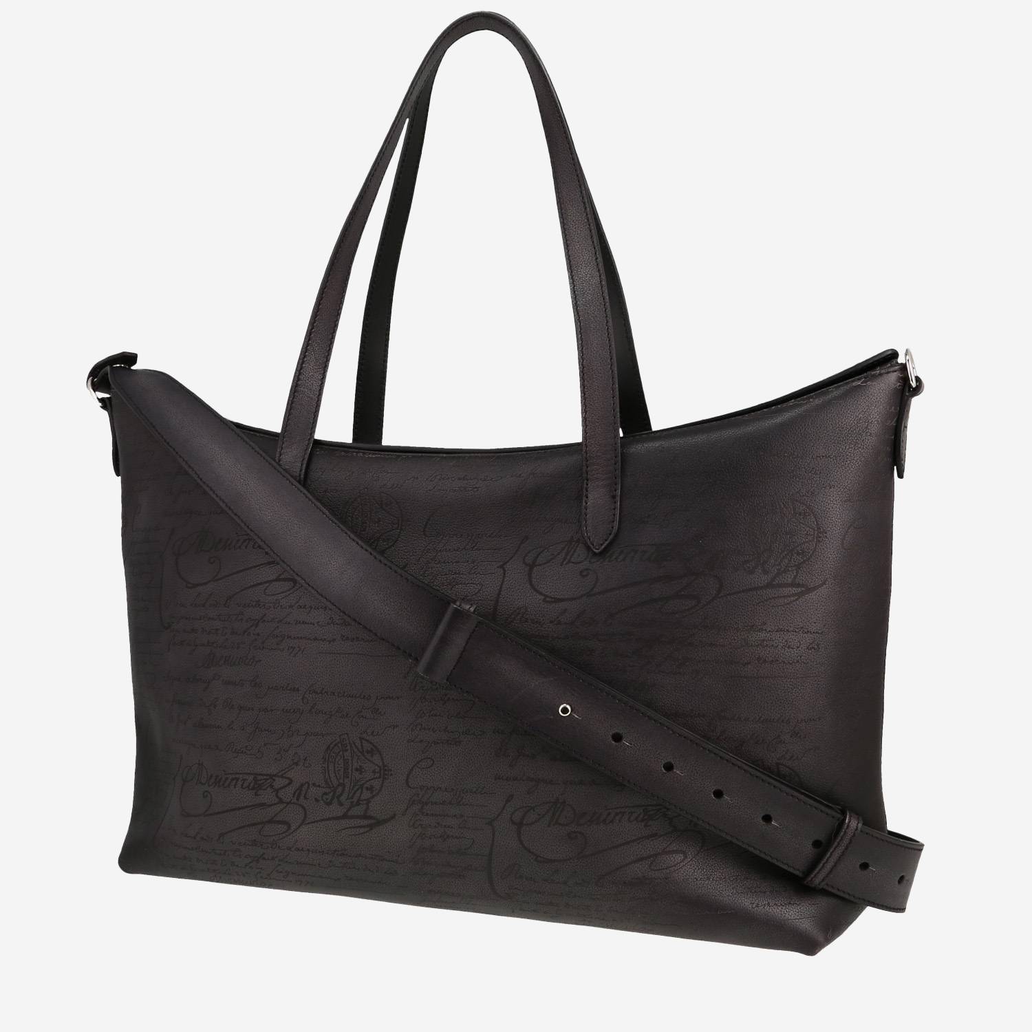 Sac cabas Berluti  Scritto en cuir noir