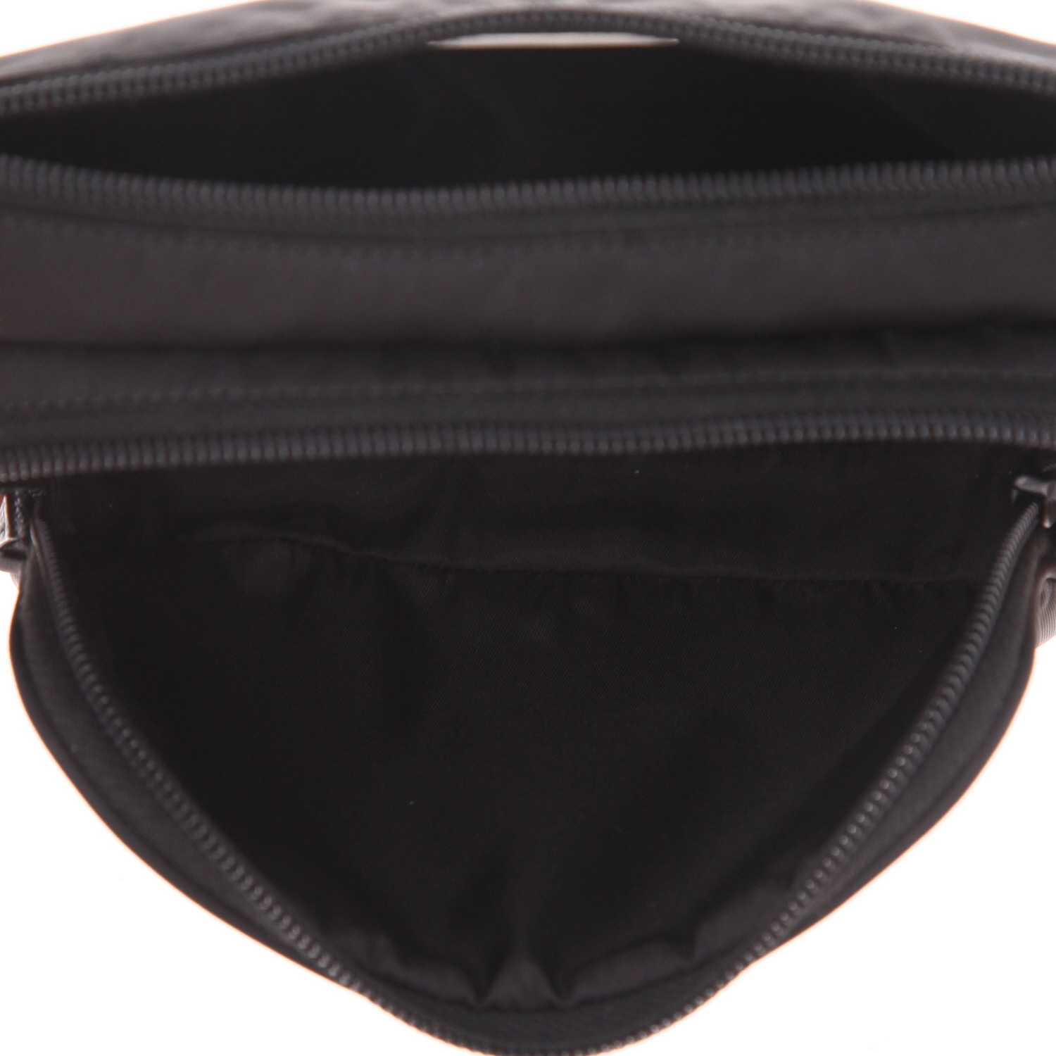 Prada   shoulder bag  in black canvas - Detail D3
