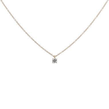 Collana Tiffany & Co Diamond in oro rosa e diamante (0.19 ct.)