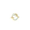 Anello Tiffany & Co Olive Leaf in oro giallo e topazio blu - 360 thumbnail