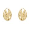 Paire de boucles d'oreilles Tiffany & Co Atlas en or jaune - 00pp thumbnail