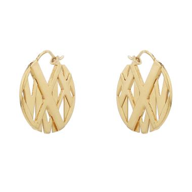 Tiffany 
Co Atlas earrings in yellow gold