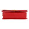 Chanel  Boy shoulder bag  in red quilted grained leather - Detail D1 thumbnail