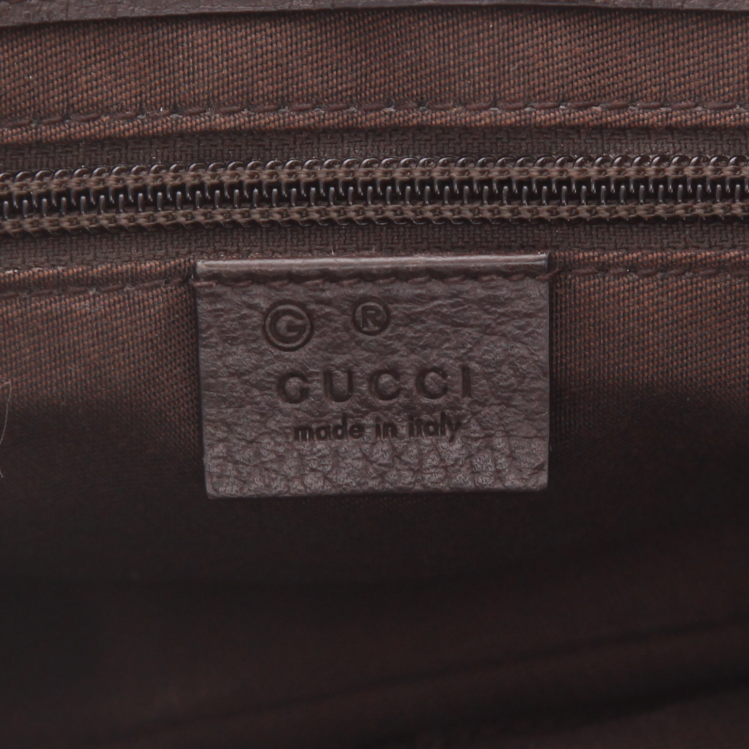 Bolso bandolera Gucci   en tejido "Suprême GG" beige y cuero marrón - Detail D2