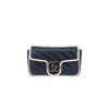 Bolso bandolera Gucci  GG Marmont mini  en cuero acolchado azul y blanco - 360 thumbnail