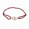 Bracciale Dinh Van Double coeurs R9 in oro rosa - 00pp thumbnail