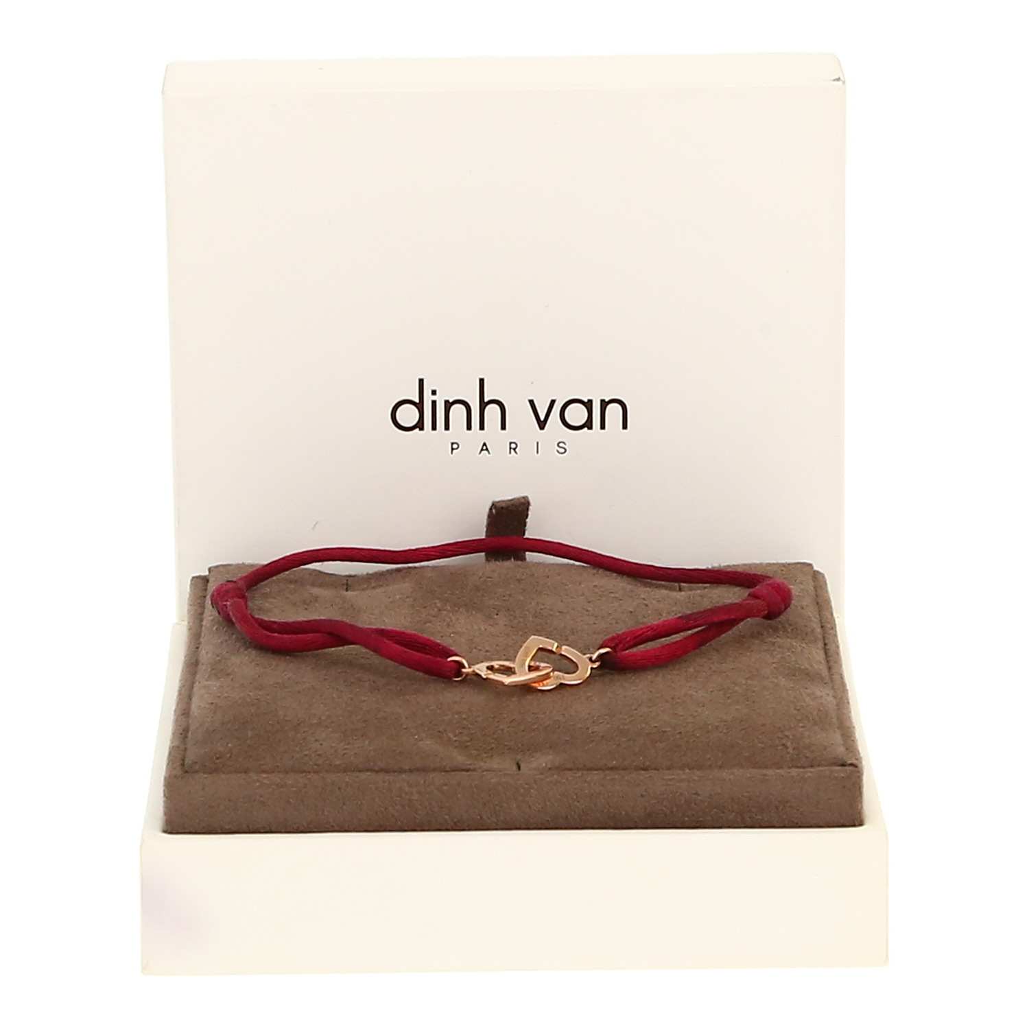 Bracciale Dinh Van Double coeurs R9 in oro rosa