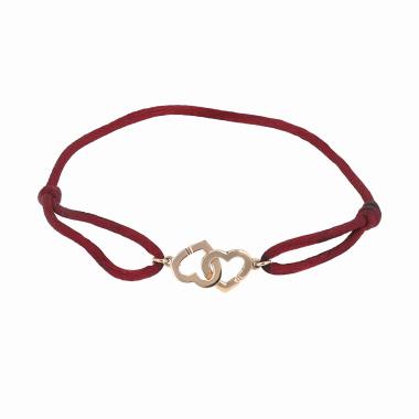 Bracciale Dinh Van Double coeurs R9 in oro rosa