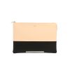 Celine   pouch  in beige and black leather - 360 thumbnail