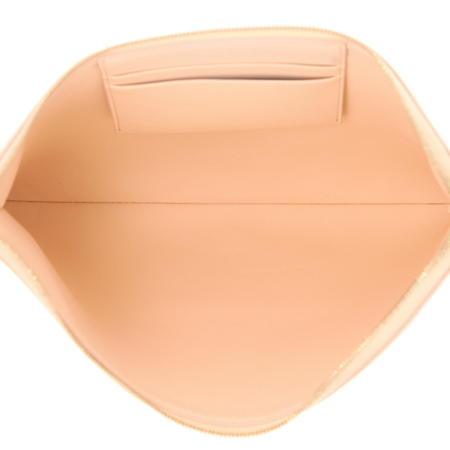 Bolsito de mano Celine   en cuero beige y negro - Detail D3