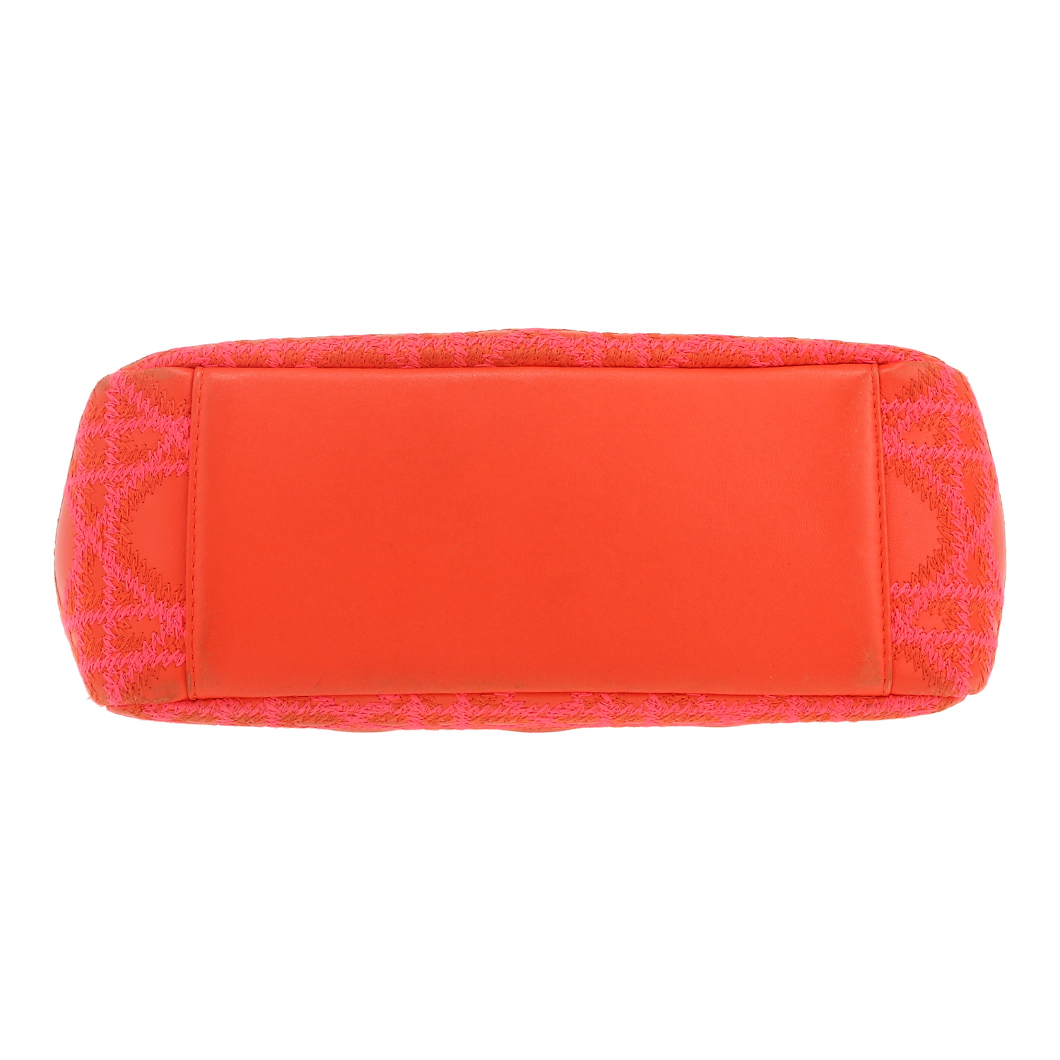 Dior  Miss Dior Promenade handbag  in orange leather cannage - Detail D1