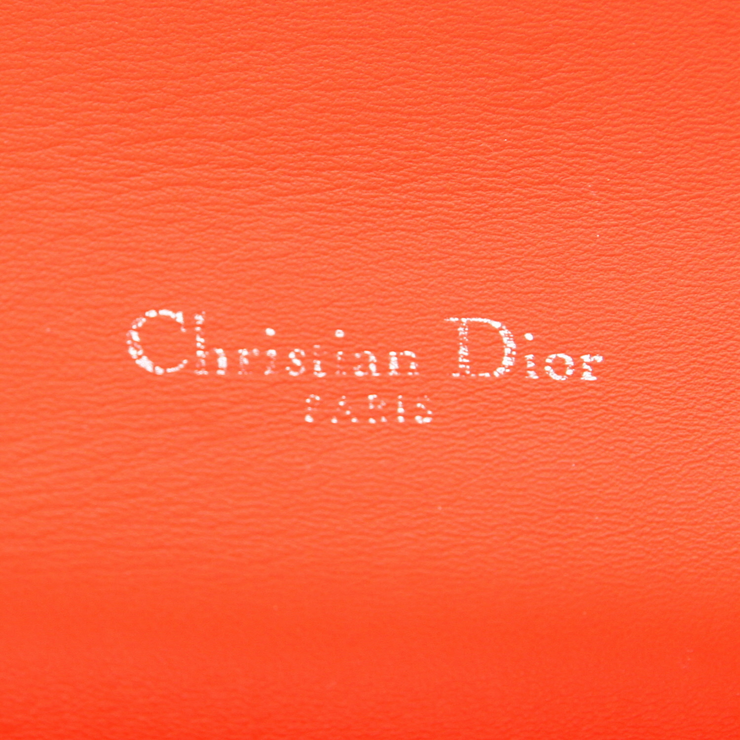 Bolso de mano Dior  Miss Dior Promenade en cuero cannage naranja - Detail D2
