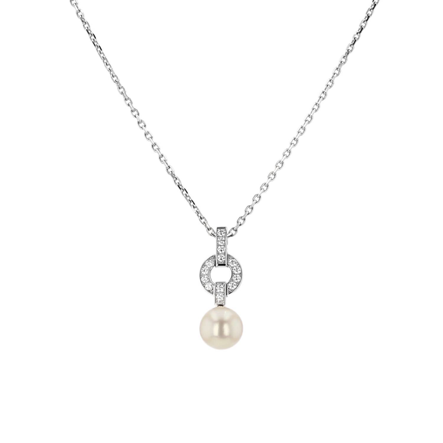 Collana Donna GAVU Con Perla Coltivata D'Acqua Dolce E Ciondolo Goccia - Argento O Oro 14k, Catena 40+5cm, Zirconia
